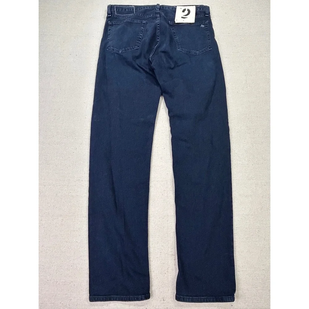 Rag & Bone Men's 33 Fit 2 Slim Bayview Japanese Kaihara Denim Jeans Blue NWTs